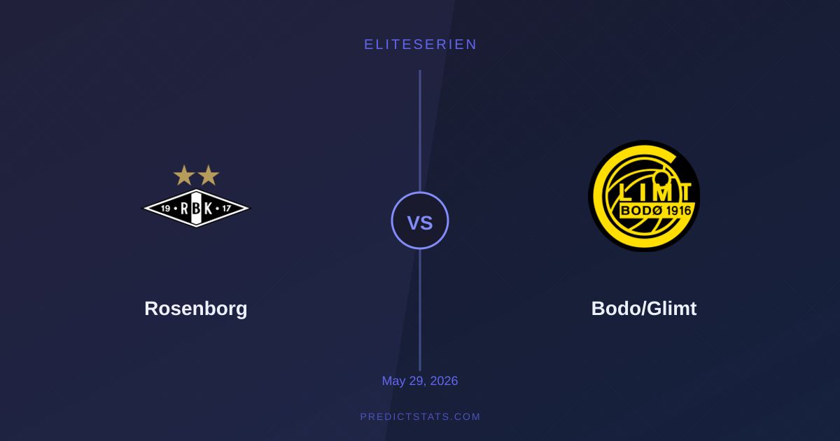 Rosenborg vs Bodo/Glimt: Is Momentum the Deciding Factor?
