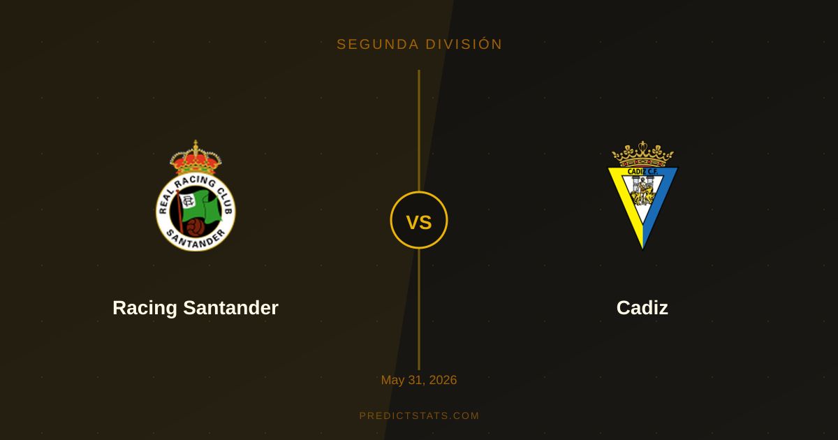 Racing Santander vs Cadiz: Top vs Seventeenth in Segunda Showdown