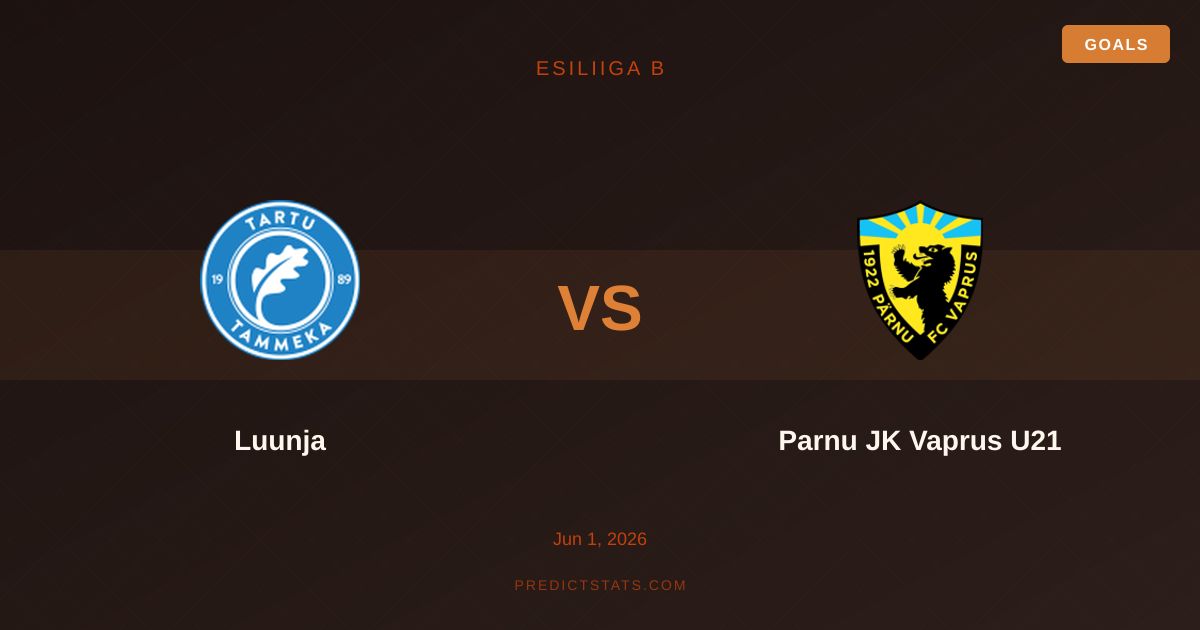 Luunja vs Parnu JK Vaprus U21: Топ-матч лідерів та високі ставки