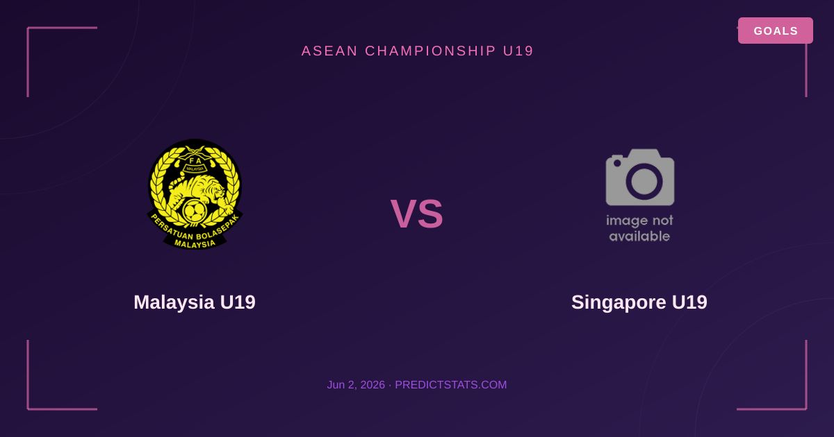Malaysia U19 vs Singapore U19: Rivalidad con un dominio reciente
