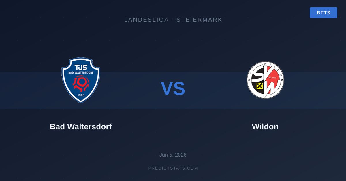 Bad Waltersdorf vs Wildon: Battaglia tattica in Landesliga