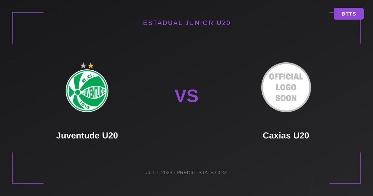 Juventude U20 vs Caxias U20: Статистична домінація лідера