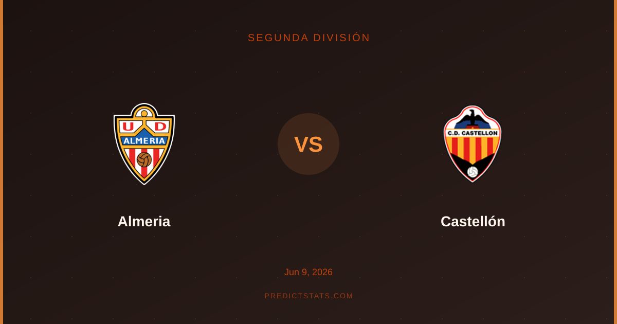 Almeria vs Castellón: Tight Promotion Battle in Segunda