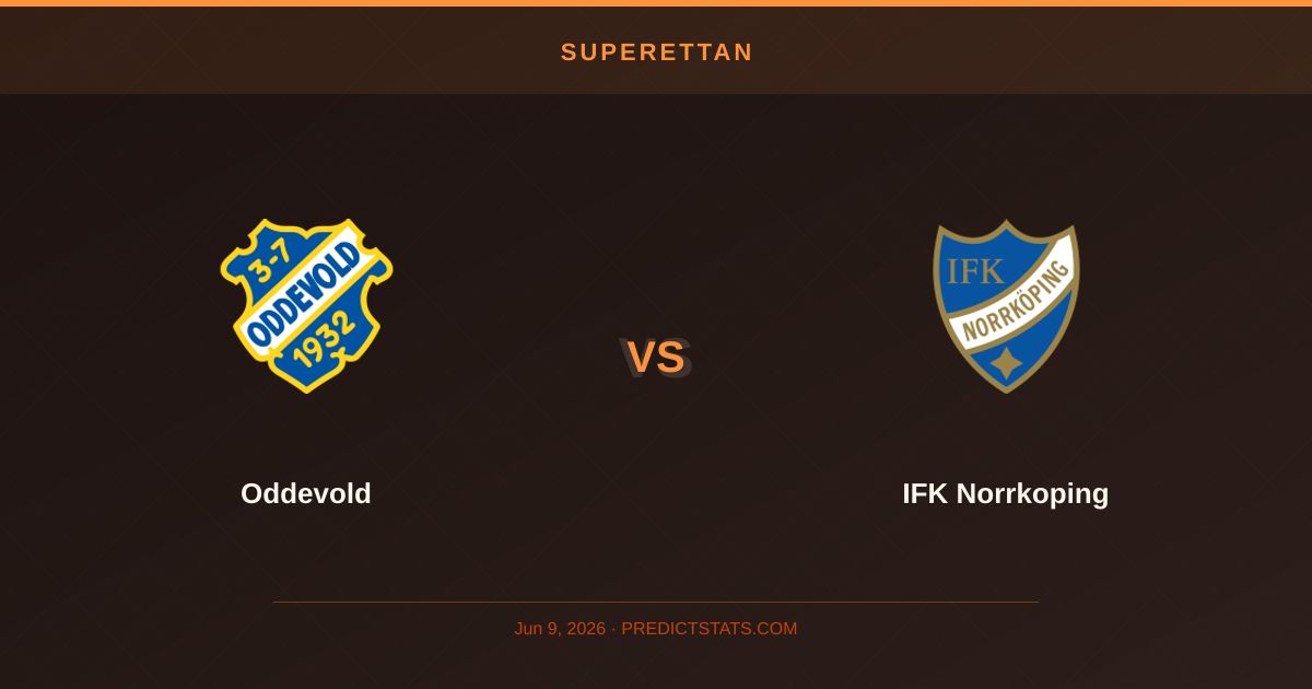Oddevold vs IFK Norrkoping: Battle for Top Spots in Superettan