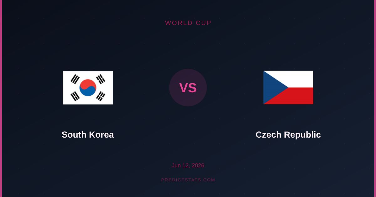 South Korea vs Czech Republic: Tactical Battle at Estadio Akron