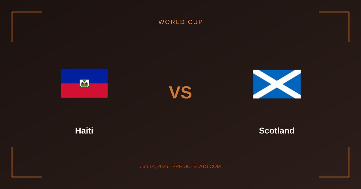 Haiti vs Scotland: Can Historical Trends Shape Their World Cup Clash?