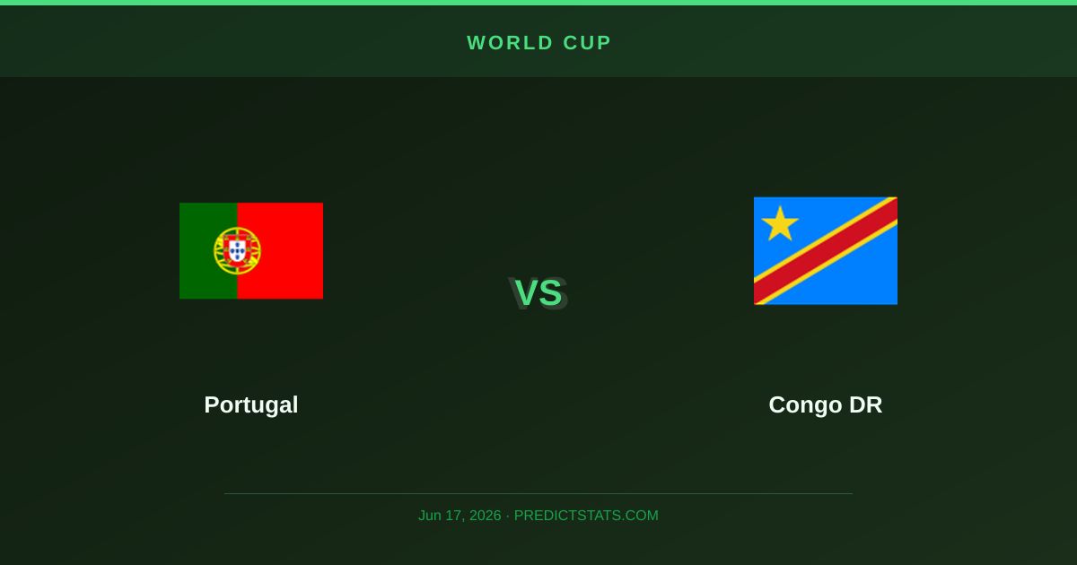 Portugal gegen Congo DR: Statistik-Spektakel in Houston