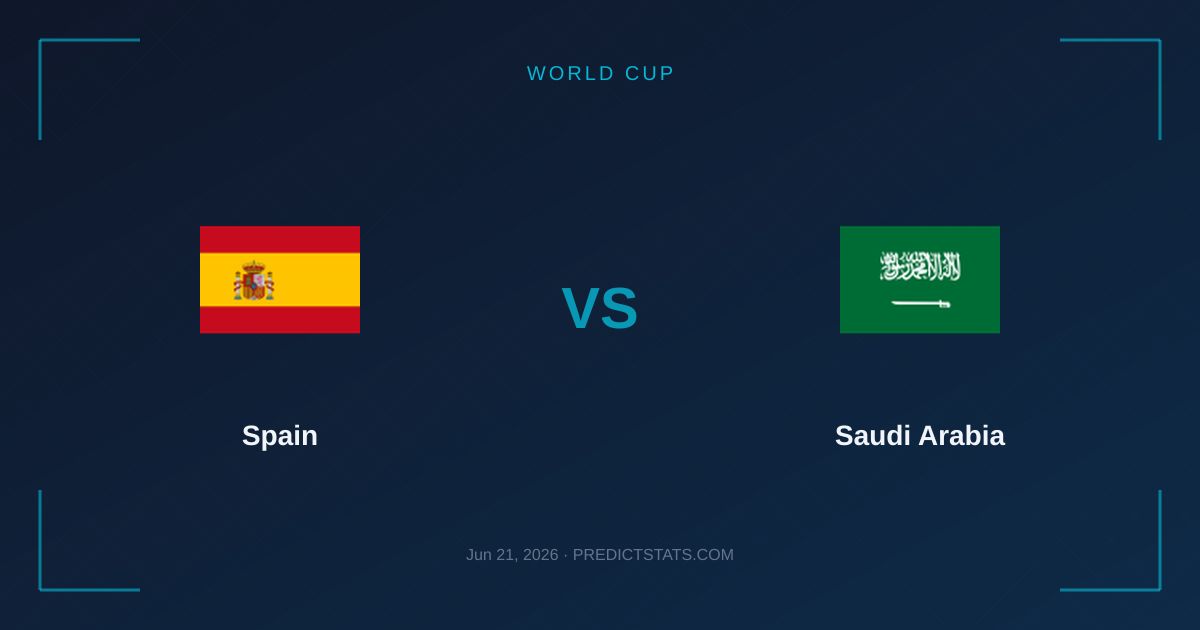 Spagna vs Arabia Saudita: Analisi di Forma e Momento