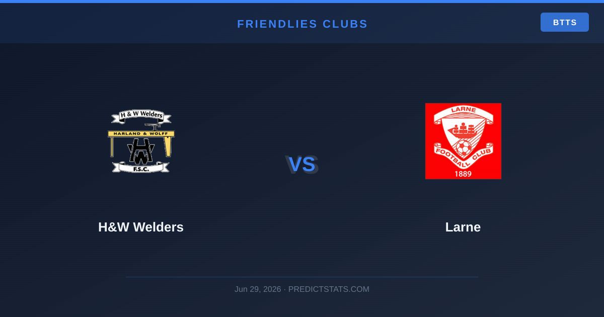H&W Welders vs Larne: Historical Dominance and Current Form