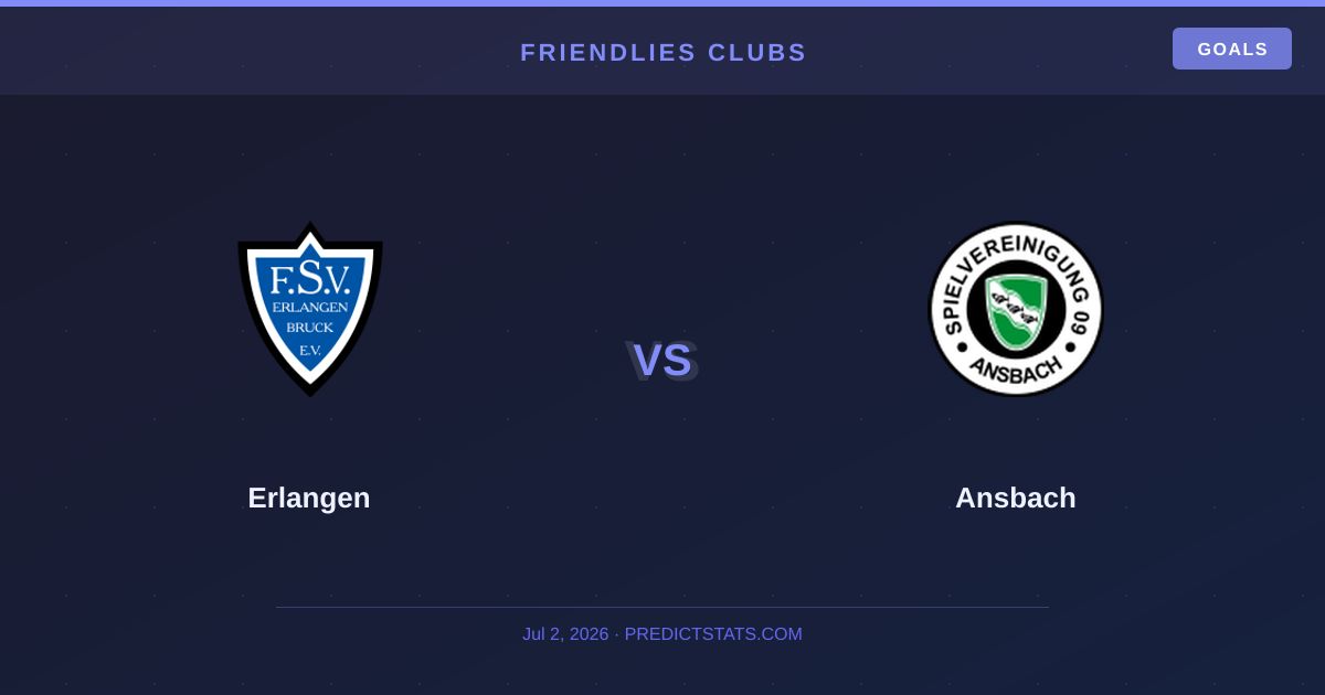 Erlangen vs Ansbach: Голова до голови у цифрах