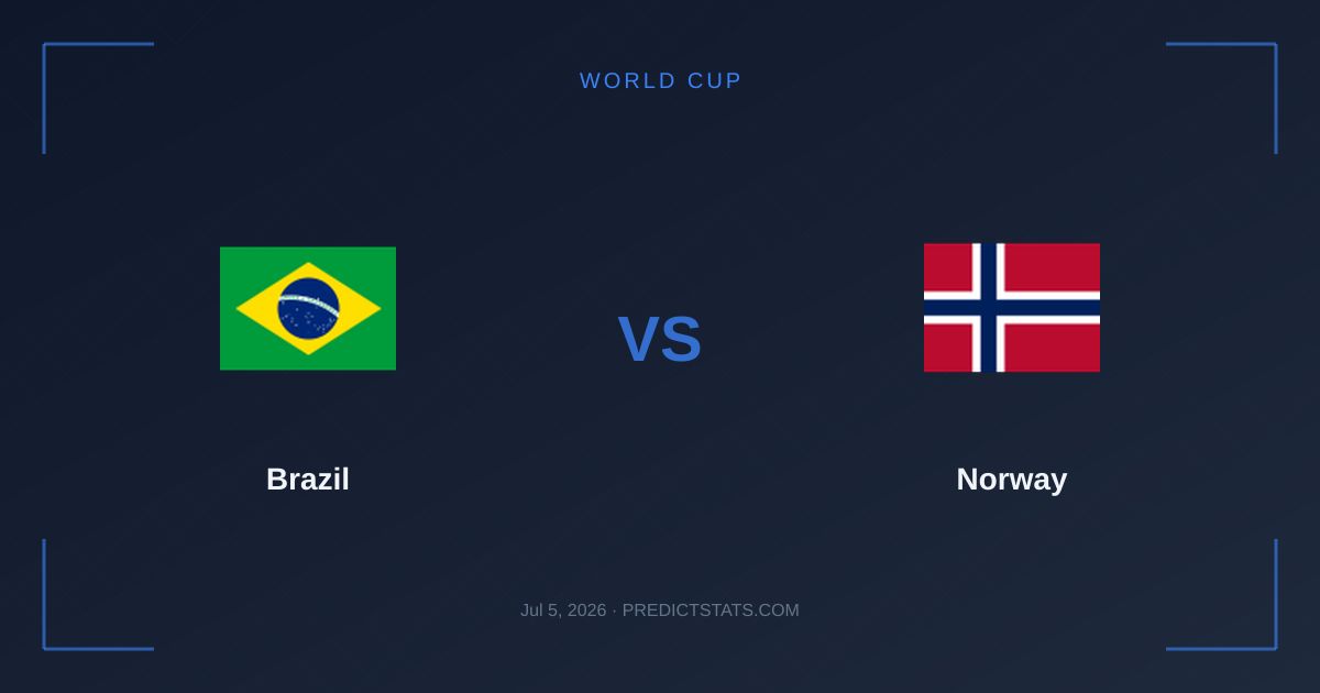 Brazil vs Norway: Can Historical Underdogs Overcome the Samba Kings?