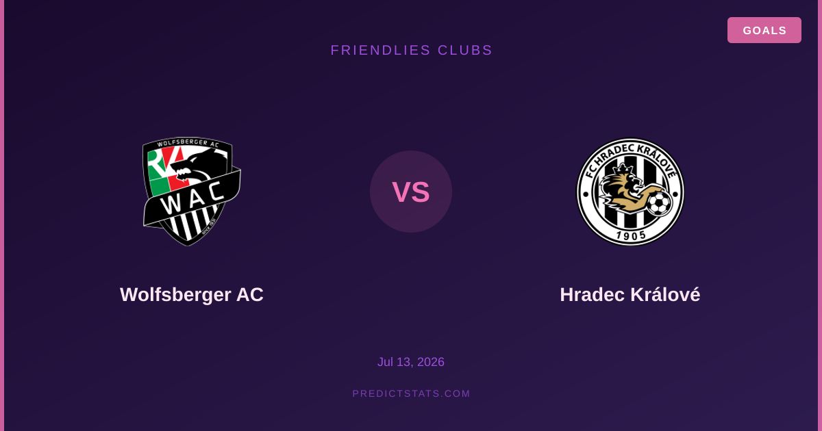 Wolfsberger AC vs Hradec Králové: Starke Form trifft auf beeindruckende Serie