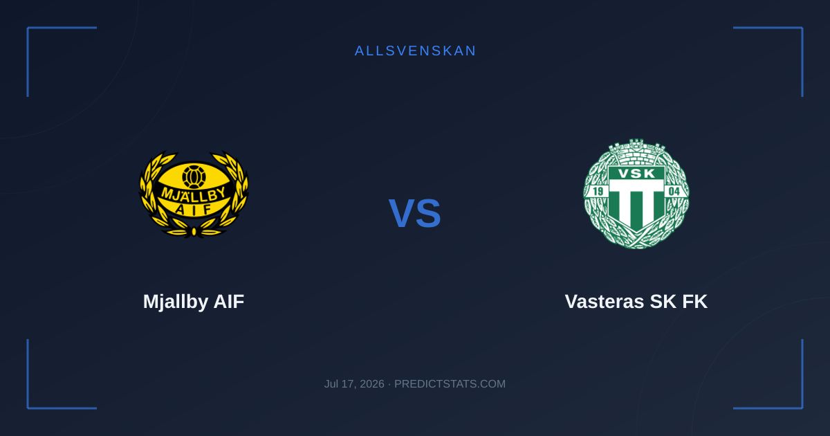 Mjallby vs Vasteras SK: Who's Making a Bold Allsvenskan Push?