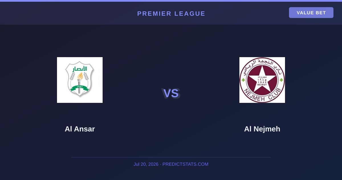 Al Ansar vs Al Nejmeh: Top Two Clash with Goals Galore