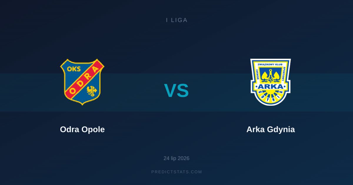 Odra Opole kontra Arka Gdynia: Statystyki mówią wszystko