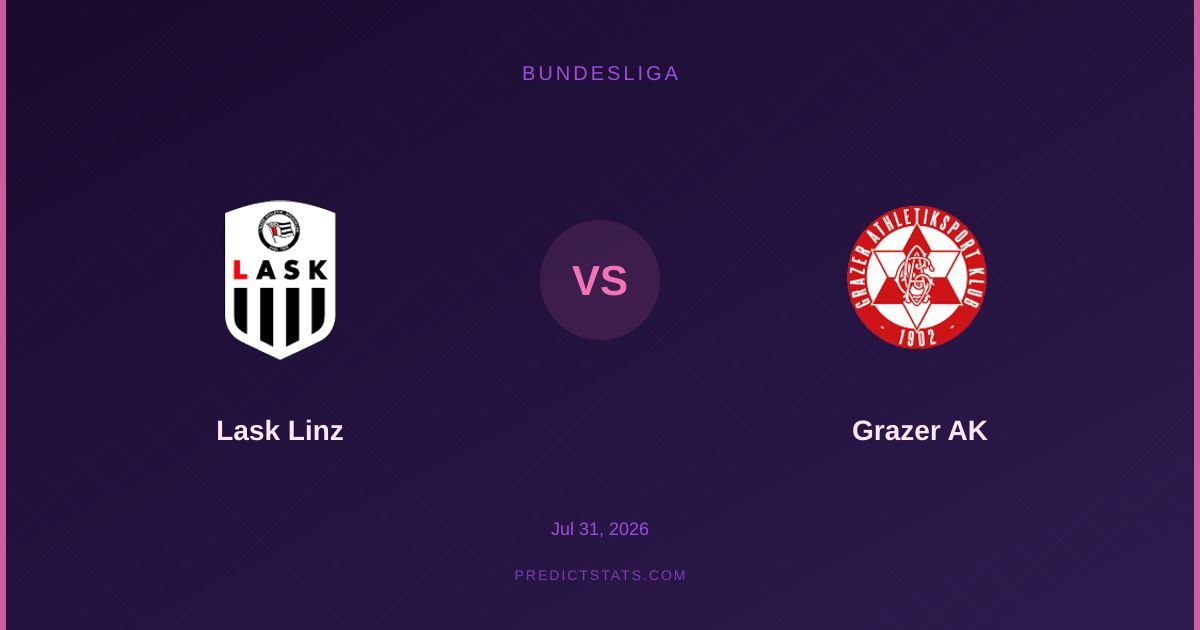 Lask Linz vs Grazer AK: Can Lask Extend Home Dominance?