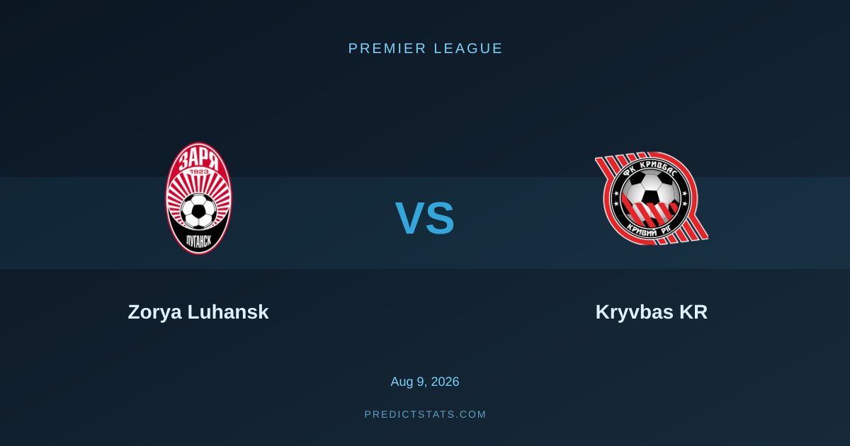 Zorya Luhansk vs Kryvbas KR: Where Goals Are Certain
