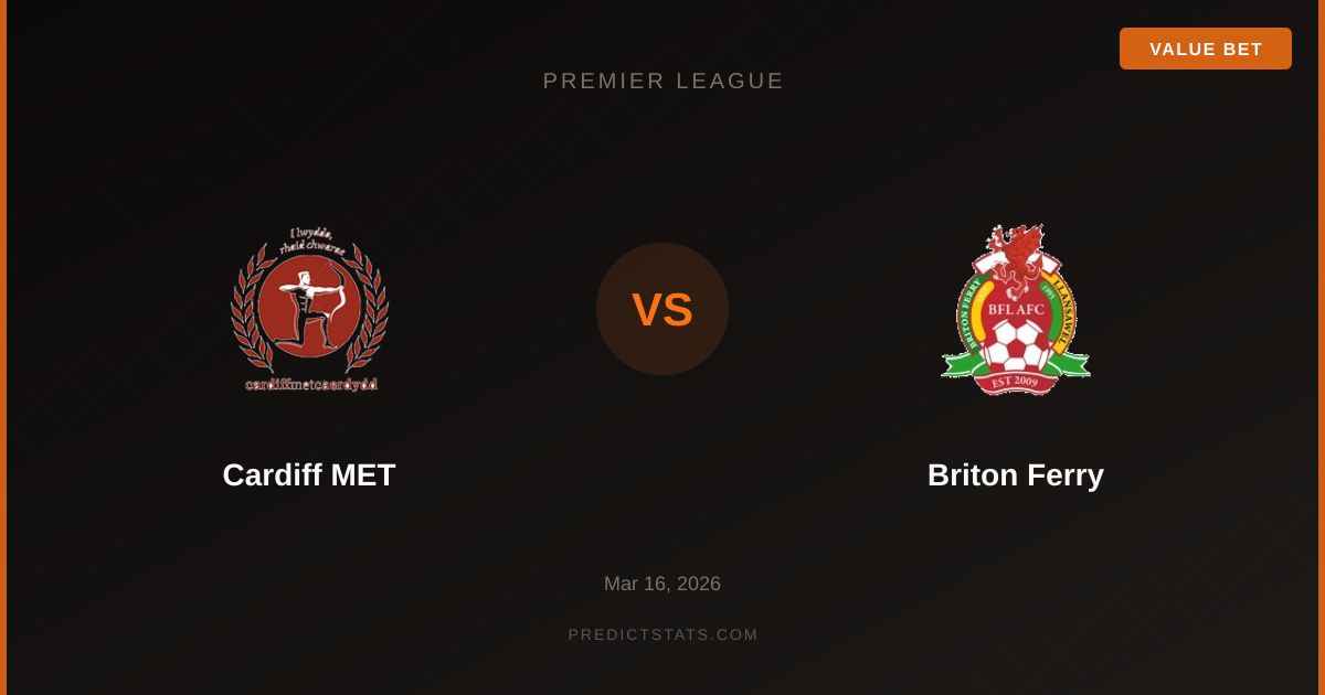 Cardiff MET vs Briton Ferry: Crucial Clash in Welsh Premier League