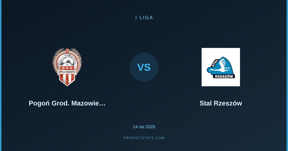 Pogoń Grodz. Maz. vs Stal Rzeszów: Starcie lidera z outsiderem