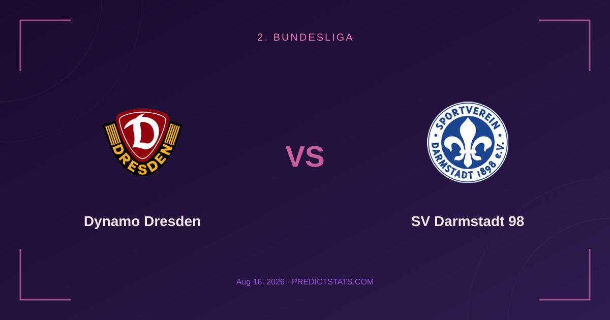 Dynamo Dresden vs SV Darmstadt 98: Historische Dominanz und aktuelle Zahlen