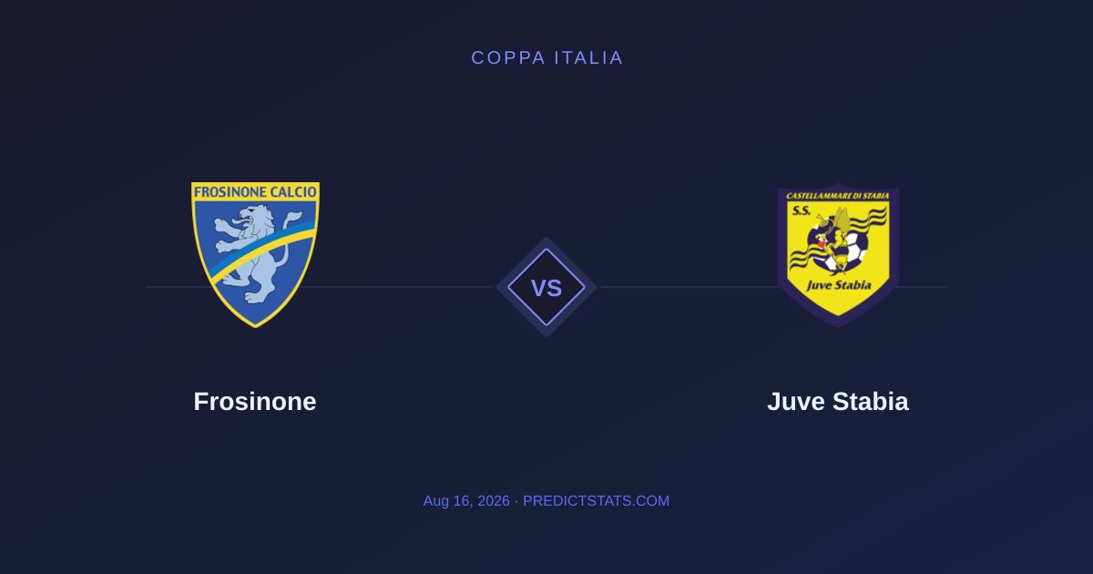 Frosinone vs Juve Stabia: Form and Momentum in Coppa Italia