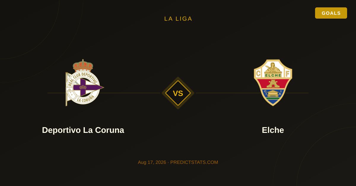 Deportivo La Coruna vs Elche: Starcie z ukrytą wartością w statystykach