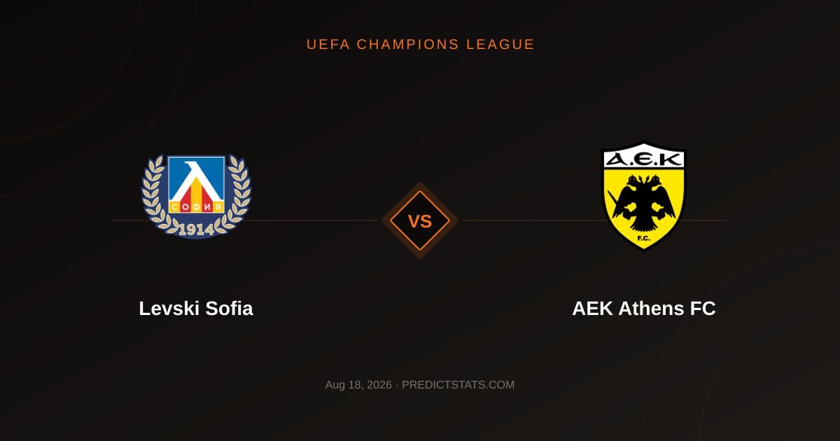Levski Sofia kontra AEK Athens FC: Starcie pełne statystyk
