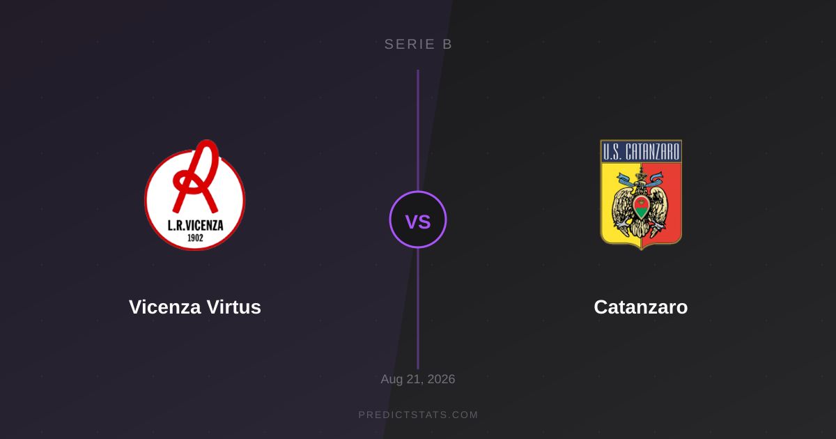 Vicenza Virtus vs Catanzaro: il mercato sbaglia sull'Over 1.5?