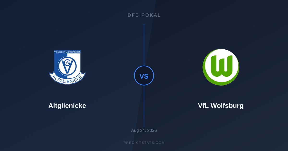 Altglienicke vs VfL Wolfsburg: DFB Pokal Clash by the Numbers