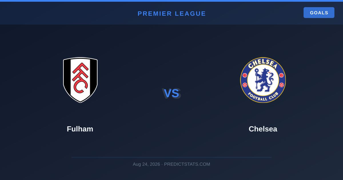 Fulham vs Chelsea: Statistische Dominanz trifft auf taktische Raffinesse