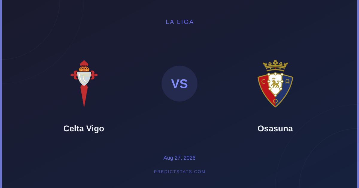 Celta Vigo vs Osasuna: uno scontro tra stili difensivi