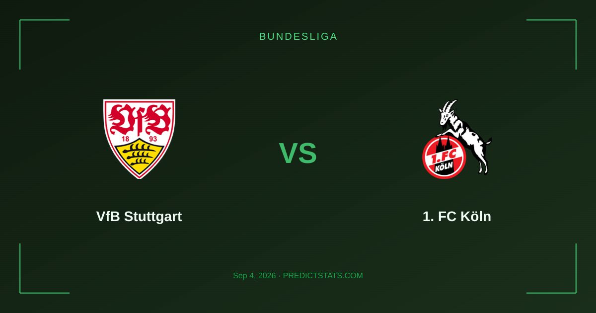 VfB Stuttgart vs 1. FC Köln: ¿Prevalecerá la historia o la forma actual?