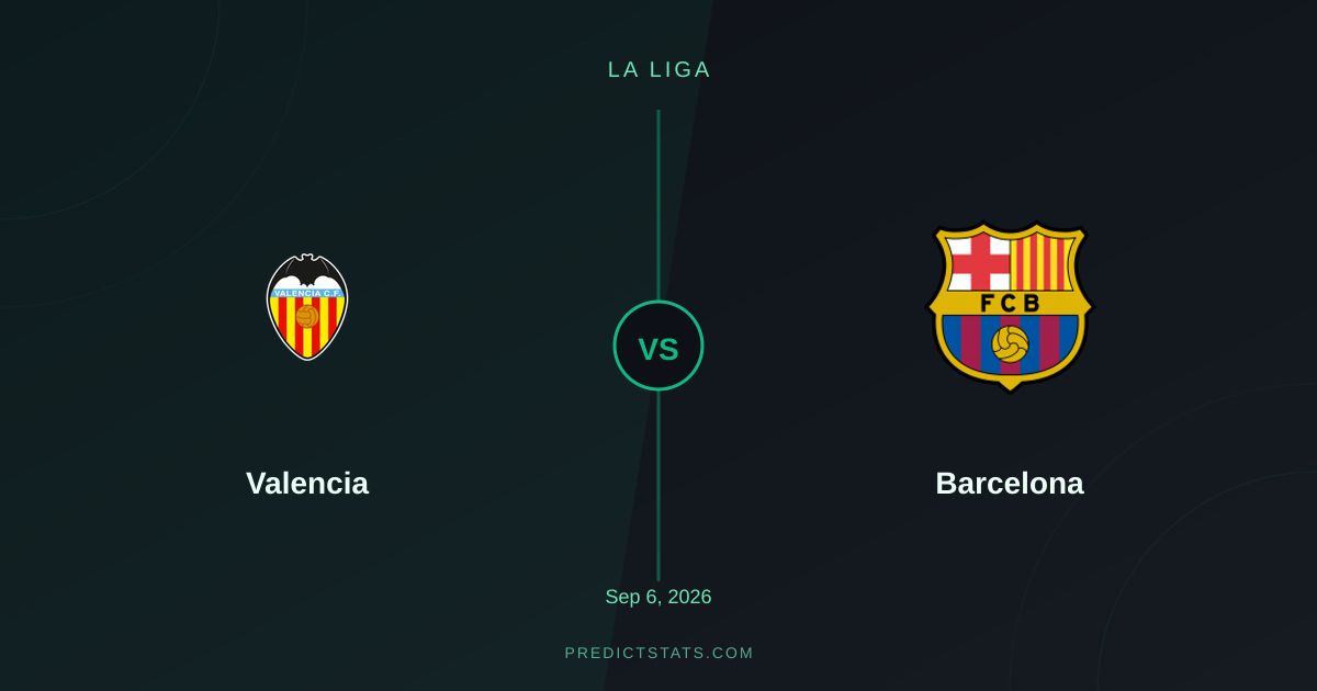 Valencia vs Barcelona: Чи зможе аутсайдер зупинити лідера La Liga?