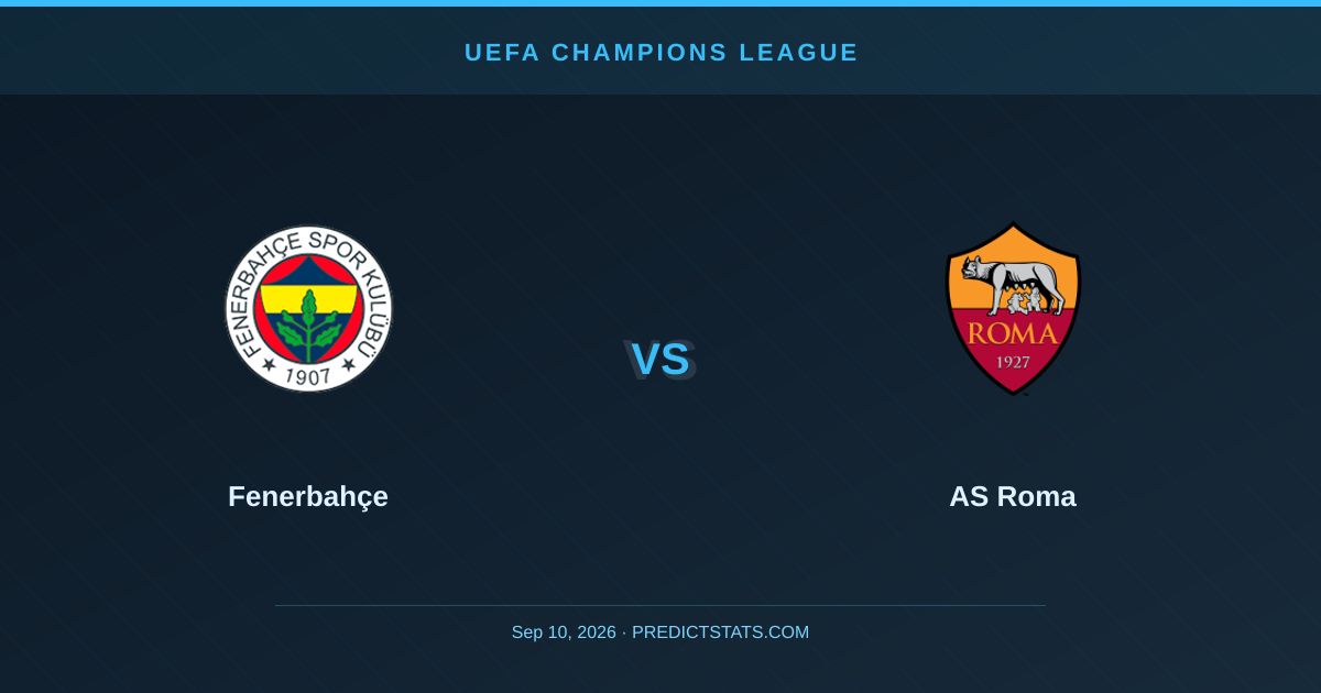 Taktikvorschau: Fenerbahçe gegen AS Roma in der Champions League