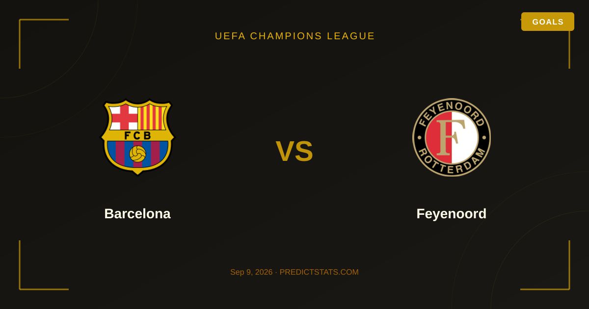 Barcelona vs Feyenoord: Mercato sottovaluta il rischio gol