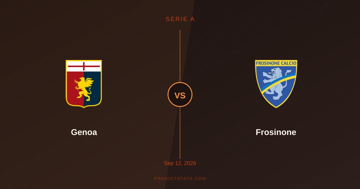 Genoa vs Frosinone: Contrasti di forma e sorprese statistiche