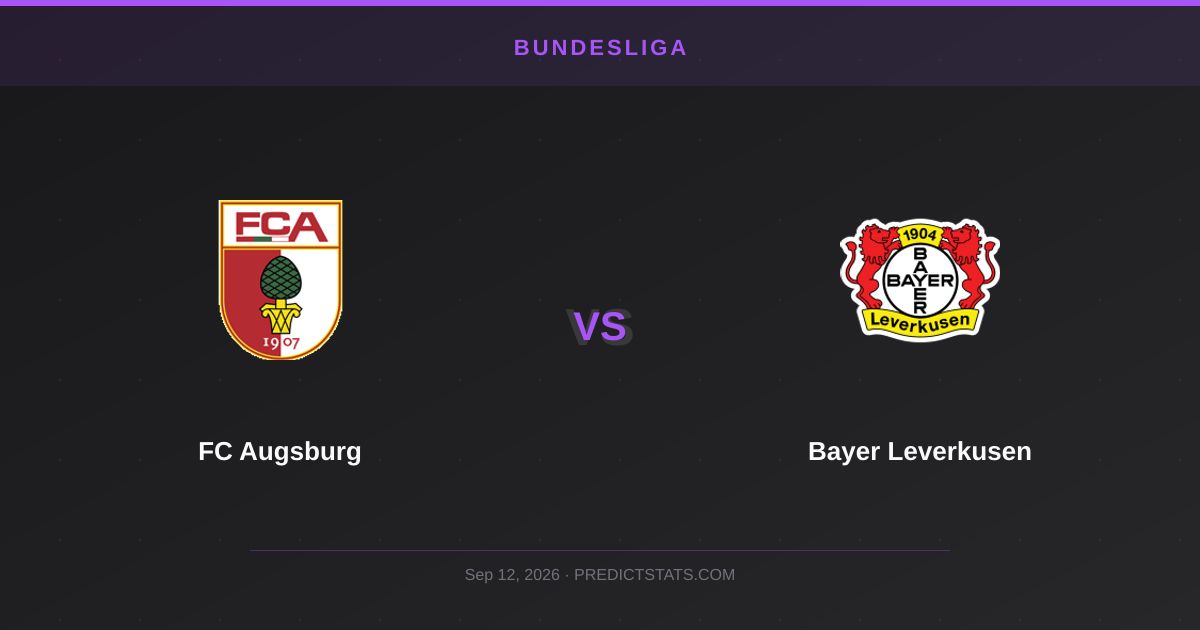 FC Augsburg vs Bayer Leverkusen: Scontro di Testa in Bundesliga