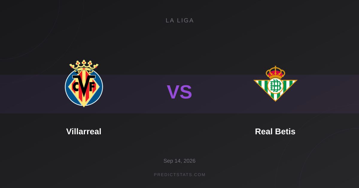 Villarreal kontra Real Betis: Bitwa o punkty z przewagą statystyk