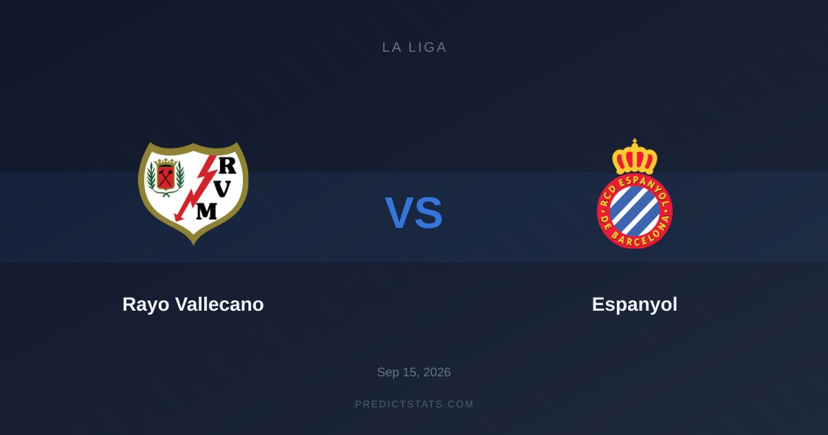Rayo Vallecano vs Espanyol: Scontro a Vallecas con un Over 1.5 imperdibile