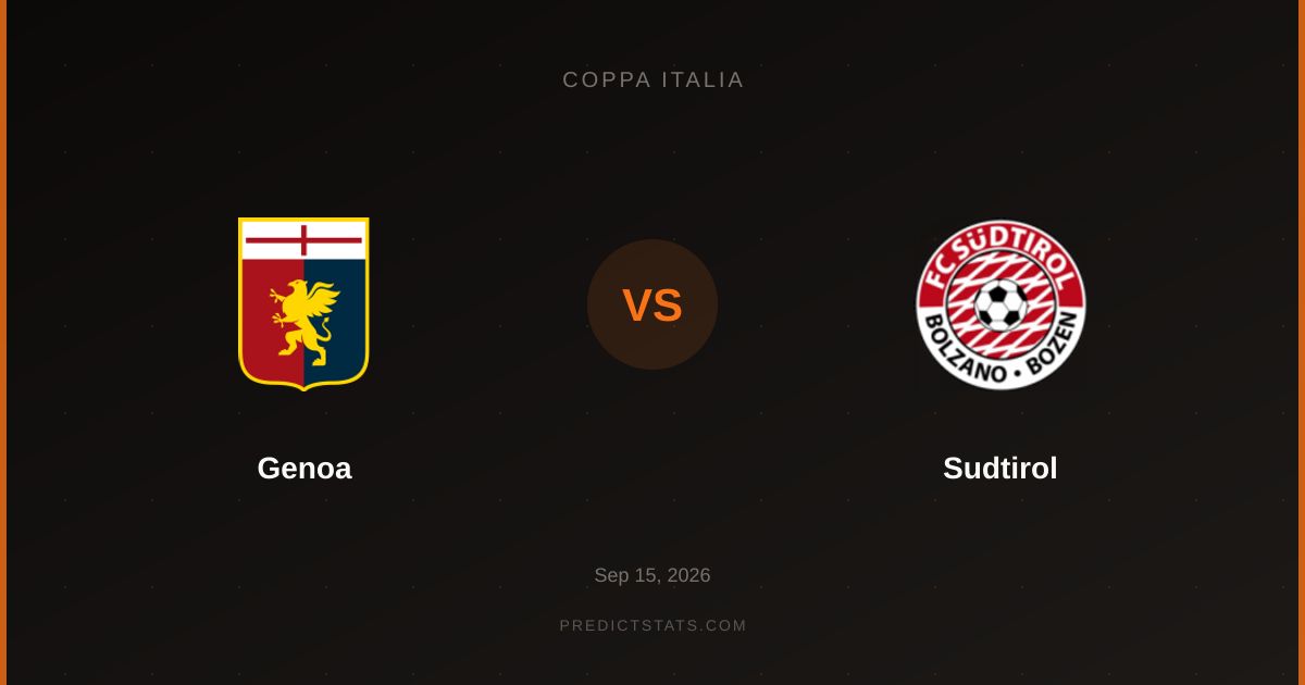 Genoa vs Sudtirol: La Difesa di Genoa è Pronta per Sudtirol?