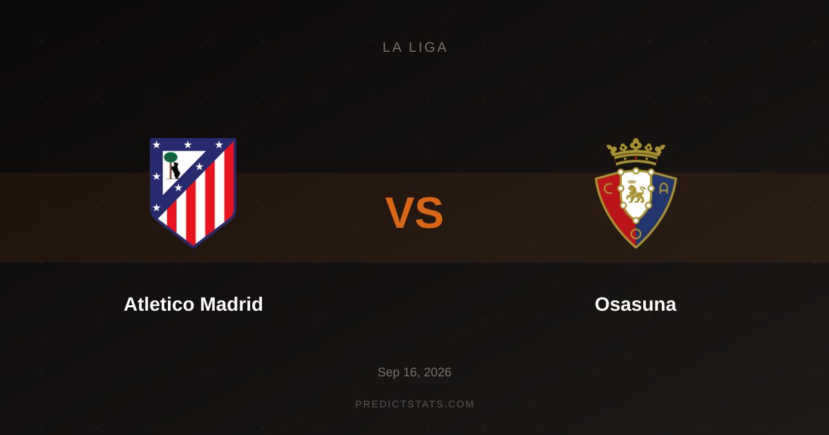 Atletico Madrid vs Osasuna: Il Sottile Equilibrio dei Numeri