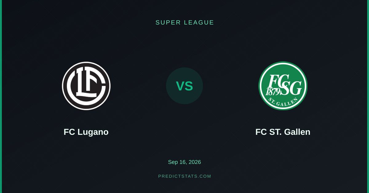 FC Lugano vs. FC St. Gallen: Form-Gefälle im Fokus