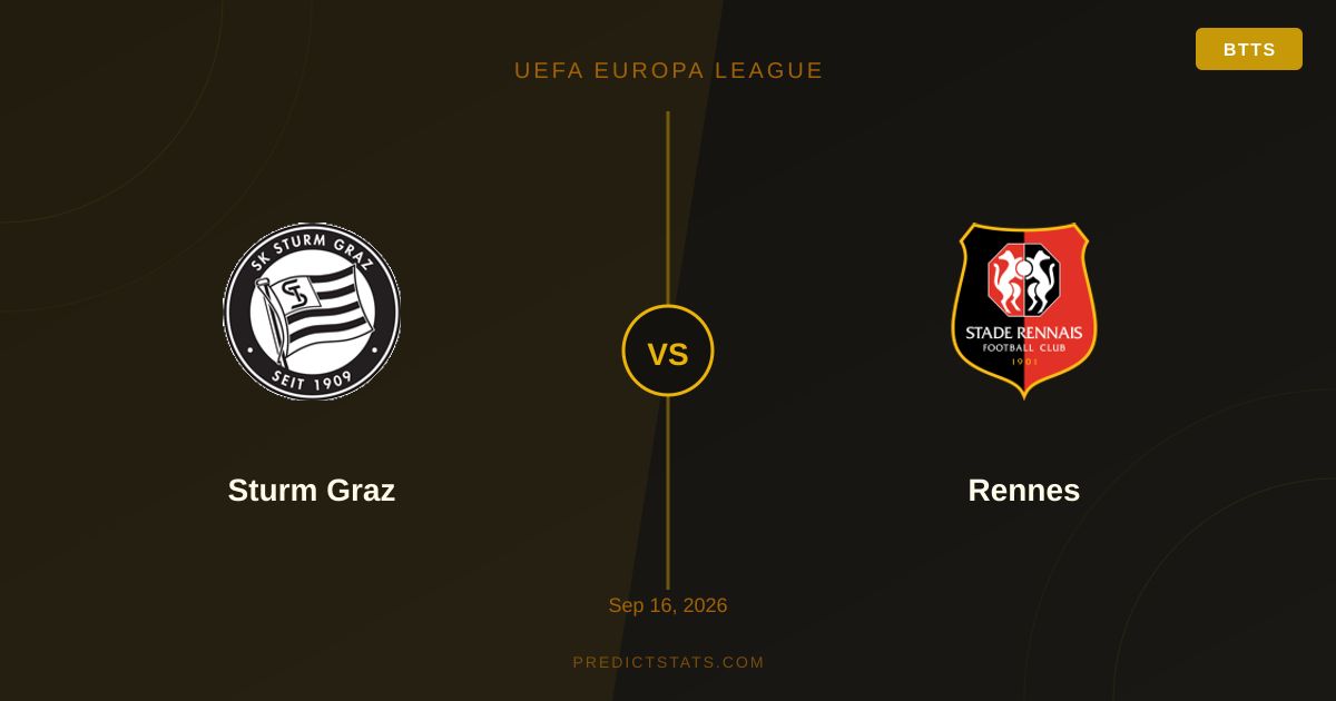 Sturm Graz vs Rennes: Analisi delle quote e sorprese del modello
