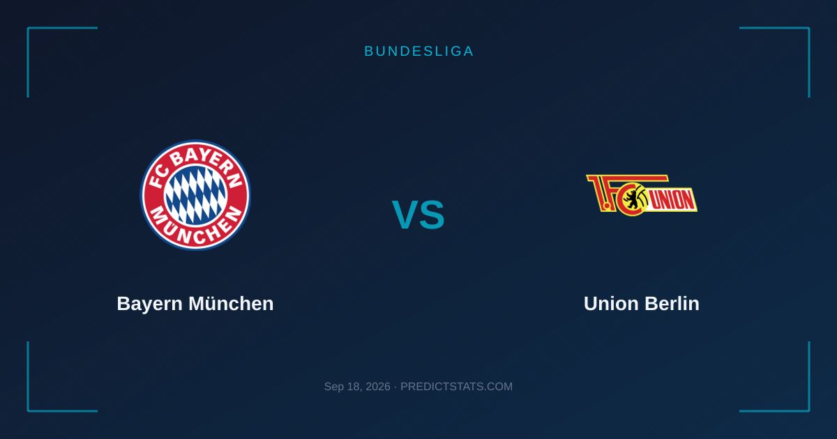 Bayern München vs Union Berlin: Dominio Bayern o sorpresa Union?