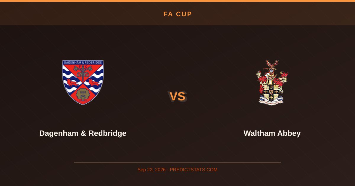 Dagenham & Redbridge vs Waltham Abbey: Goals Galore or Defensive Duel?