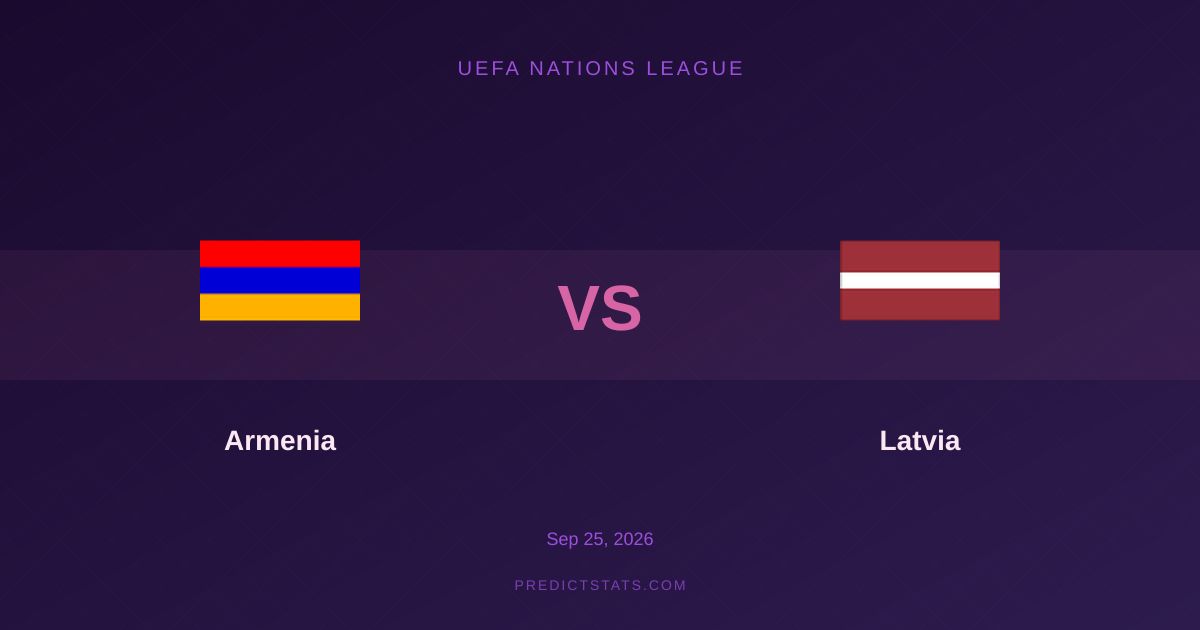 Armenia vs Latvia: Data Insights vs Market Odds
