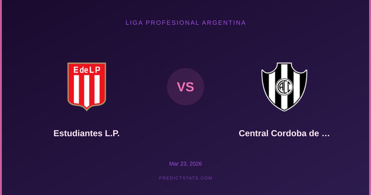 Estudiantes L.P. vs Central Cordoba: Taktyczne Starcie w La Plata