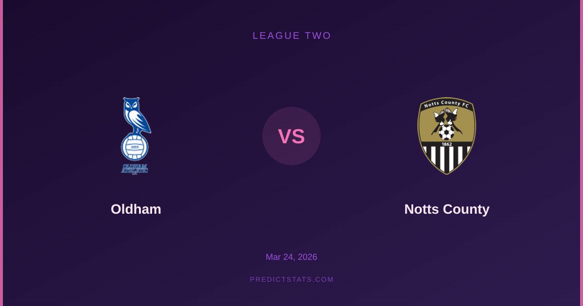 Oldham vs Notts County: Unveiling Market Gaps Through Data