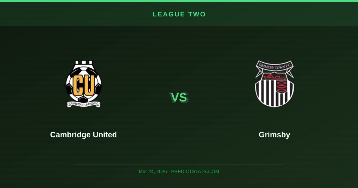 Cambridge vs Grimsby: Where Bookmakers and Data Disagree