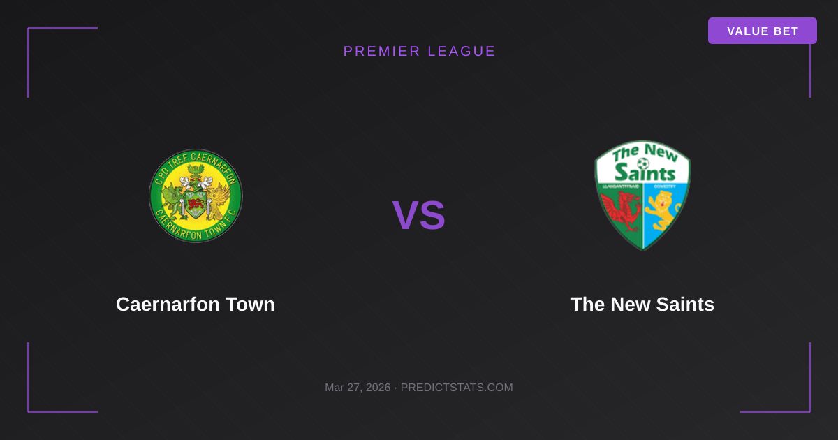 Caernarfon Town vs The New Saints: Goals Galore or Tactical Battle?